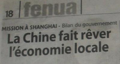 Polinesia - China hace soñar la economía local